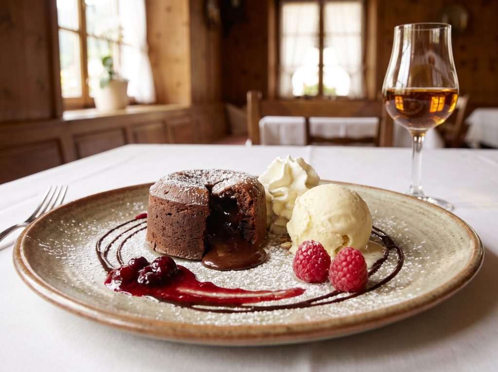 Homemade desserts at Al Capone Klosters